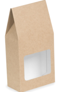 Упаковка для чая Tea Box 92х50х182 КРАФТ с окном OSQ
